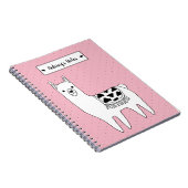 Cute Black & White Llama Sketch & Stippen Notitieboek (Rechterzijde)
