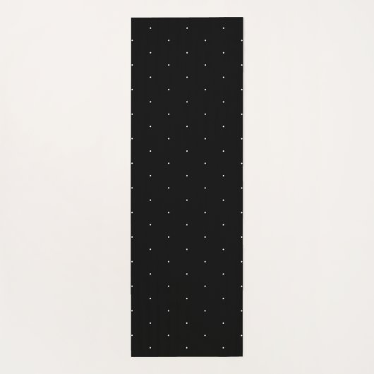 Cute black white minente polka stipingspatroon ele yogamat (Achterkant)