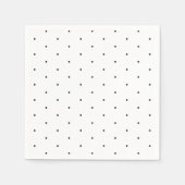 Cute Black White minuscule polka punts patroonchic Servet (Voorkant)