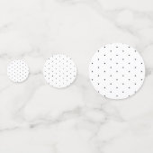 Cute Black White minuscule polka stips elegant Confetti (Voorkanten)