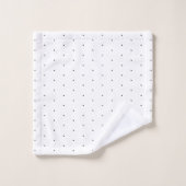 Cute Black White minuscule polka stips elegant pat Bad Handdoek (Wasdoekje)