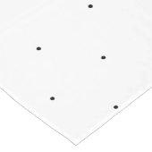 Cute Black White minuscule polka stips elegant pat Korte Tafelloper (Hoek)