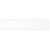 Cute Black White minuscule polka stips elegant pat Korte Tafelloper (Horizontaal)