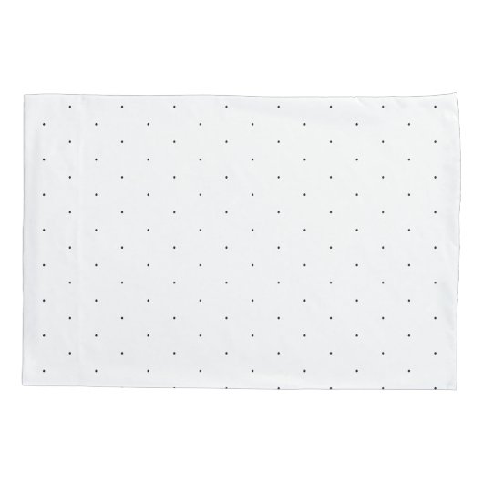 Cute Black White minuscule polka stips elegant pat Kussensloop (Achterkant-Links)