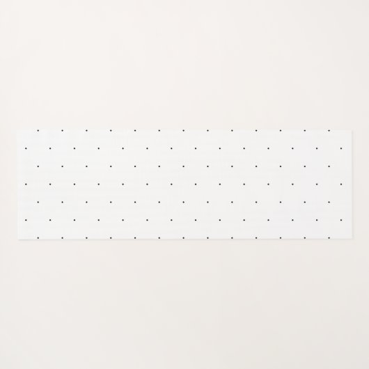 Cute Black White minuscule polka stips elegant pat Yogamat (Achterkant (horizontaal))
