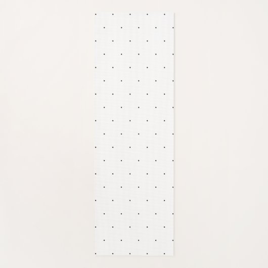 Cute Black White minuscule polka stips elegant pat Yogamat (Voorkant)