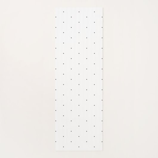 Cute Black White minuscule polka stips elegant pat Yogamat (Achterkant)