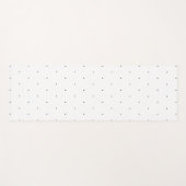 Cute Black White minuscule polka stips elegant pat Yogamat (Voorkant (horizontaal))