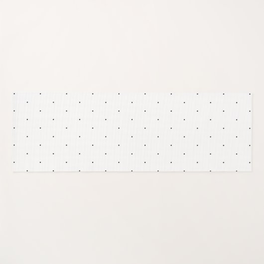 Cute Black White minuscule polka stips elegant pat Yogamat (Voorkant (horizontaal))