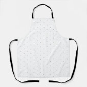Cute Black White minuscule polka stips elegant Schort (Voorkant)