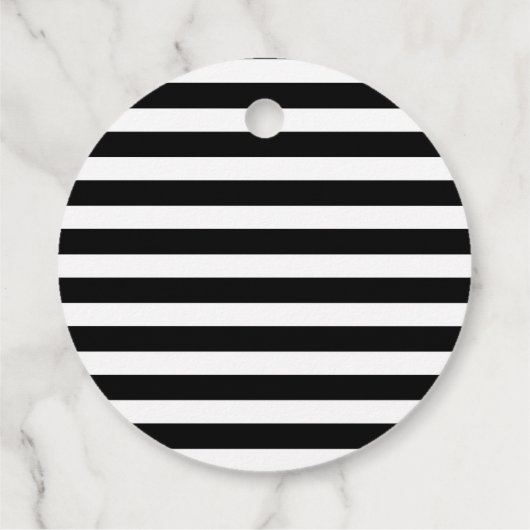 Cute Black & White Panda in Bamboo Bedankjes Labels (Achterkant)