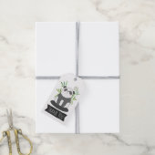 Cute Black & White Panda in Bamboo Hartelijk dank Cadeaulabel (Met Touw)