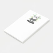 Cute Black & White Panda in Bamboo Post-it® Notes (Schuin)