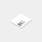 Cute Black & White Panda in Bamboo Post-it® Notes (Schuin)