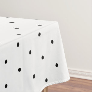 Cute black white polka stip elegant stijlvol tafelkleed