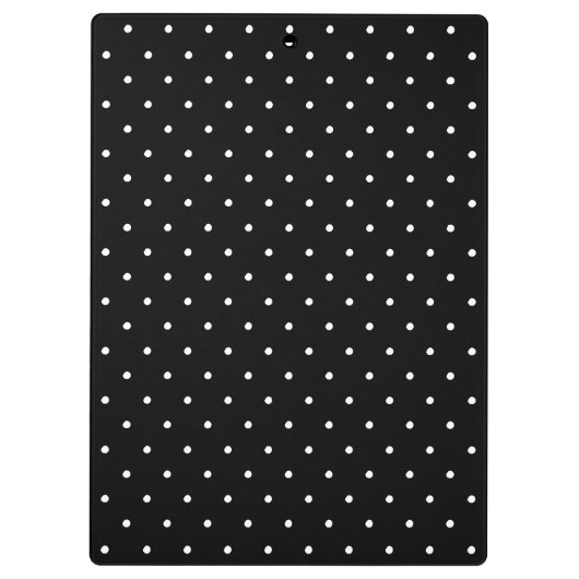Cute black white polka stips framework elegant chi klembord (Achterkant)