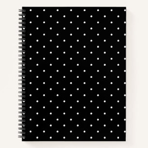 Cute black white polka stipt patroon elegant stijl notitieboek