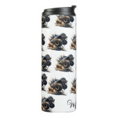 Cute Black White Power Race Monster Truck Thermosbeker (Gedraaid links)