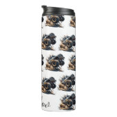 Cute Black White Power Race Monster Truck Thermosbeker (Geroteerd rechts)