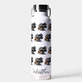 Cute Black White Power Race Monster Truck Waterfles