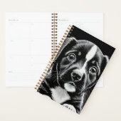 Cute Black & White Puppy – Dog Lover Planner (Display)