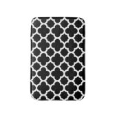 Cute Black White Retro Chic Trellis Pattern Badmat (Voorkant Verticaal)