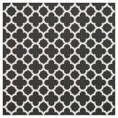 Cute Black White Retro Chic Trellis Pattern Stof (Swatch)