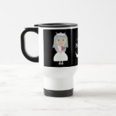 Cute Black & White Sober Princess Travel Mug Reisbeker (Links)