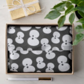 Cute Black & White Spooky Eyes Pattern Halloween Tissuepapier (Geschenk)