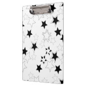 Cute Black & White Stars Clipboard Klembord (Links)