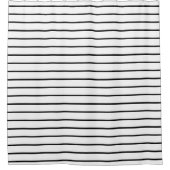 Cute black white stripes douchegordijn (Voorkant)