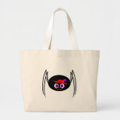 Cute Black Widow Grote Tote Bag (Voorkant)