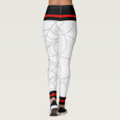 Cute Black Widow Spider en Web Leggings (Achterkant)