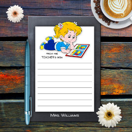 Cute Blackboard Teacher Girl Post-it® Notes