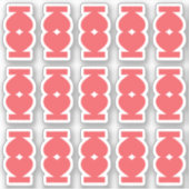 Cute Blank Heart Shape Index Tabs Journal Divider Sticker (Voorkant)