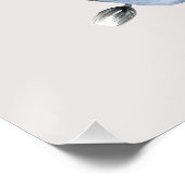 Cute Blauw Scheepsbaby Olifant Perfect Poster (Hoek)