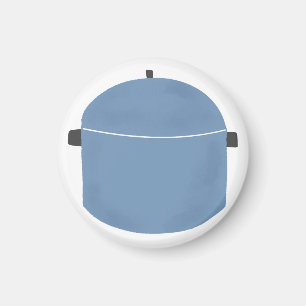 Cute Blauwe Kookpot Cadeau voor Thuiskok Magneet