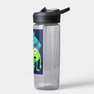 Cute Blauwe Monster Illustratie Kinderfeestje Papi Waterfles