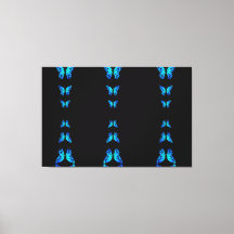 Cute Blauwe Vlinders Zwarte Middernacht Kleur