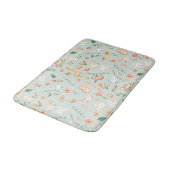 Cute Blauwgroen Baby Animal Pastel Patroon Badmat (Gekanteld)