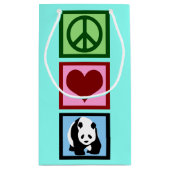 Cute Blauwgroen Panda Klein Cadeauzakje (Achterkant)