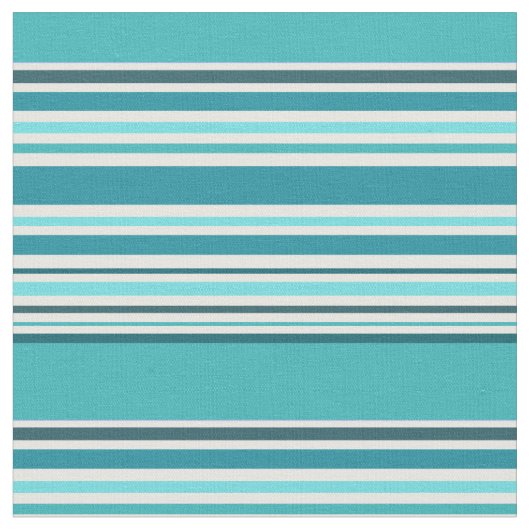 Cute Blauwgroen Striped Stof (Close Up)