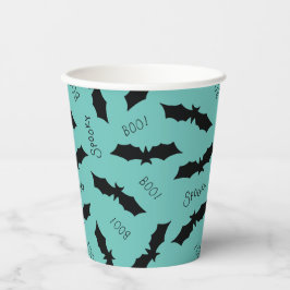 Cute Blauwgroen tapes voor haalloween-fetiepapierb Papieren Bekers