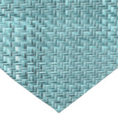 Cute Blauwgroen Turquoise Blue Faux Rattan Weave P Medium Tafelloper (Hoek)