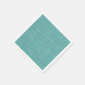 Cute Blauwgroen Turquoise Green Faux Jute Fabric P Servetten (Hoek)