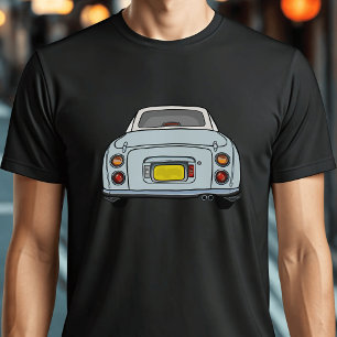 Cute Bleek Aqua Figaro Car Black T-shirt