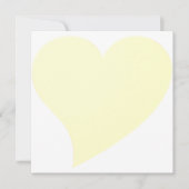 Cute bleek yellow big hart minimalist Modern card (Voorkant)