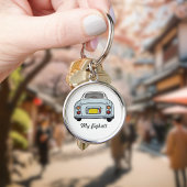 Cute Bleke Aqua Blue Figaro Sleutelhanger