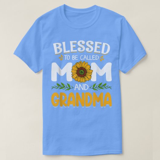 Cute Blessed heet moeder en oma moeder. T-shirt (Design voorkant)