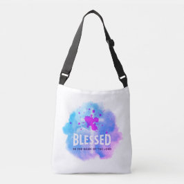 Cute Blessed is de naam van de Heer Christelijk Crossbody Tas
